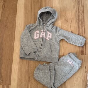 GAP Heather Gray Baby Tracksuit